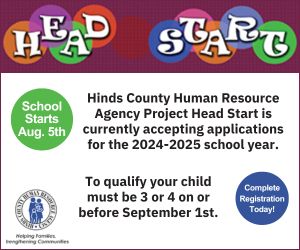 Hinds County Human Resources Agency Project Head Start is currently accepting applications